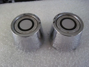 Set of 2 Vintage Mopar Rally Chrome Center Caps for Dodge Chrysler Plymout NOS - Picture 1 of 3