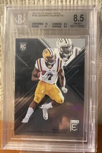 2017 Panini Elite Draft Picks Leonard Fournette NFL Rookie Card RC #105 BGS 8.5 - Picture 1 of 2