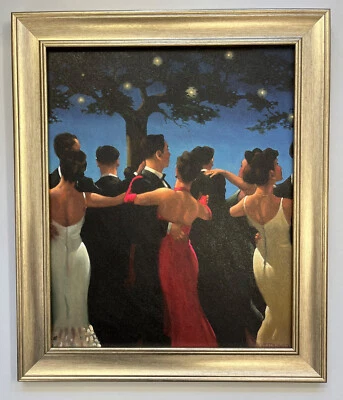 Jack Vettriano - Vals Enmarcados Lona Efecto Pintura Impresión 51cm x 43cm Foto 1 de 4