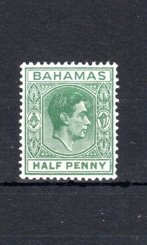 Bahamas 1938-52 1/2d elongated E variety SG 149da MH Cover