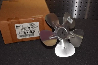 (1) Lau Industries 8" Prop-24 Pitch-CW 5 Blade Hubless Fan Blade 60837601 NEW