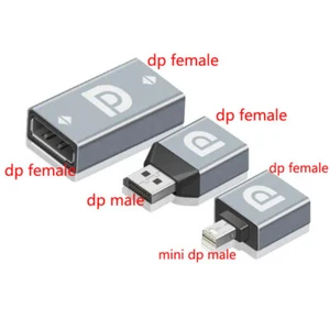 DP Compatible Adapter Mini DisplayPort Converter Laptop Computer Monitor Plugs - Picture 1 of 5