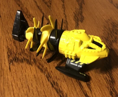 1998 Hot Wheels Ocean Blasters Fathom This Yellow and Black 1/64 Scale LOOSE - Image 1 of 4