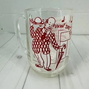 Vintage Hazel Atlas Drinking Beer Mug How Dry I Am Lyrics Barware - Picture 1 of 11