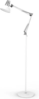 Floor Lamp, Swing Arm Floor Standing Lamp, Industrial Floor Lamp with Heavy Meta - Image 1 of 4