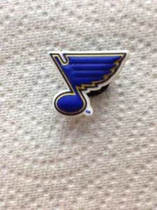ST. LOUIS BLUES JIBBITZ NHL JIBBITZ ST. LOUIS BLUES SHOE CHARM FITS CROCS - Picture 1 of 1