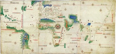 1502 Cantino World Map Iberian Planisphere - Most Precious Map of all Times - Image 1 of 3