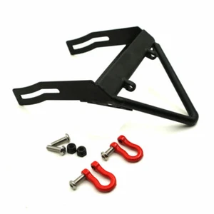 1Kit Steel Metal Front Bumper with Winch Mount Shackles for 1/10 RC Axial SCX10 - Picture 1 of 11