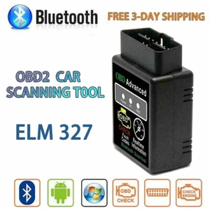 ELM327 Bluetooth OBD2 Scanner Adapter, Wireless Diagnostic Code Reader OBD II - Picture 1 of 9