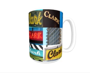CLARK Coffee Mug / Cup featuring the name in actual sign photos - Picture 1 of 3