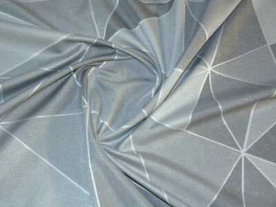 10€ pro m/ Dekostoff Retro 3D Optik grau Dreieck Breite 150cm in 0,5m Schritte  - Bild 1 von 4