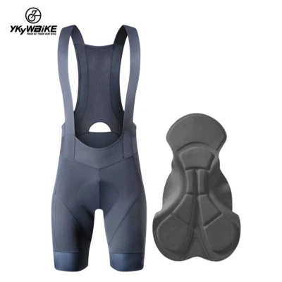 YKYWBIKE Men Cycling Bib Shorts Breathable Bicycle Tights  Shorts Racing Summer - Image 1 of 4