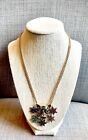 Nwt Betsey Johnson Leopard And Stars Multicolored Jewel Savage Pendant Necklace