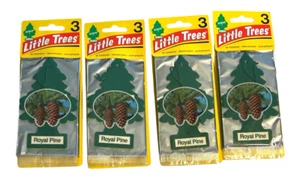 12 Pack Little Trees Car Air Fresheners Royal Pine Tree (4 x 3 Packs) U3S-32001 - Picture 1 of 8