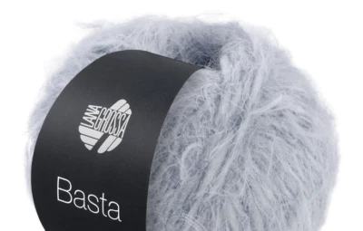 (kg/138€) NEU! BASTA Lana Grossa 50g Fb. 04 silbergrau federzarter Flausch - Bild 1 von 4