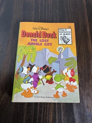 Donald Duck The Lost Jungle City Walt Disney 1975 Big Little Book Paperback Foto 1 de 4