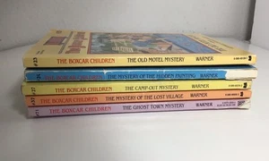 Lot Of Boxcar Children Books Lot Of 5 Books # 23-24, 27, 37,71 Vintage 70’s 80’s - Picture 1 of 4