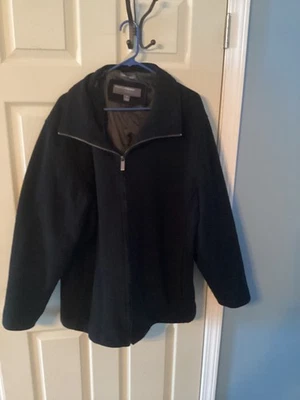 Perry Ellis Portfolio Black Italian Wool Blend Jacket XXL - Image 1 of 4