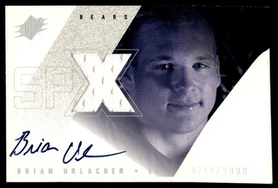 2000 SPx Jersey Brian Urlacher Rookie Auto 0732/2000 EX (Surface) - Image 1 of 2