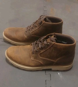 Rockport Men's Seamus Waterproof Boots Ankle Natural Leather **See Description** - Picture 1 of 11