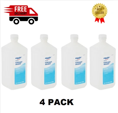 (PAQUETE DE 4) 70 % alcohol isopropílico antiséptico, 32 fl oz Foto 1 de 4