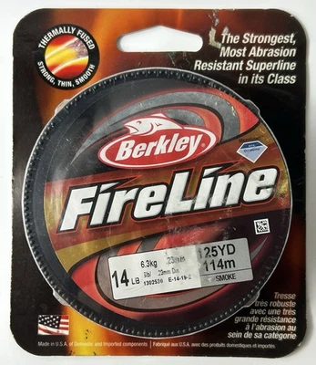 *НОВАЯ* оригинальная катушка Berkley FireLine с предохранителем Superline 14 фунтов/125 ярдов BFLFS14-42 - Изображение 1 из 2