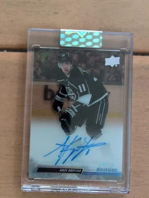 2024-25 UD Clear Cut Anze Kopitar On Card Auto Kings #CC-AK /10 High Gloss - Image 1 of 2