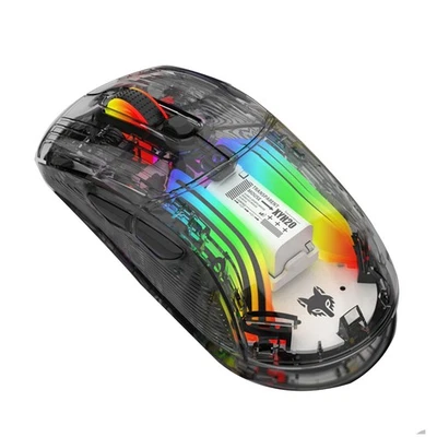  XYH20 Bluetooth Maus 3 Modi Transparent Mouse Kabelgebunden + 2.4G + BT für 5608 - Bild 1 von 4