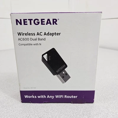 Netgear Wireless AC Adapter AC600 Dual Band New - Image 1 of 4