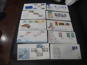 HONG KONG 1979-1983 Group of 10 GPO FDC, Nice Cachet - Picture 1 of 3