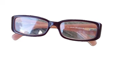 Vtg Juicy Couture Darling 01S7 Brown Burgundy Eyeglasses Glasses FRAME ONLY - Image 1 of 4