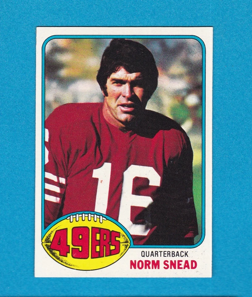 1976 TOPPS FOOTBALL SET BREAK 163 NORM SNEAD 49ERS NM/MT - Image 1 of 1