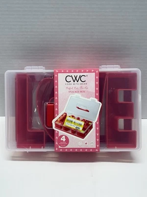 Новый с ярлыками любовь закуски коробка повар с цвет красный закуски коробка 4 отсека  - Изображение 1 из 4