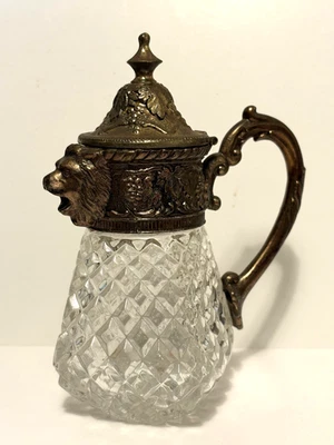 银盘狮子头压钻石玻璃奶油糖浆分装机,日本 — 第 1/4 张图片