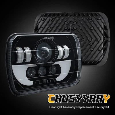 Faro rectangular LED HI/LO 2012-2023 para Western Star 4700SB 2 piezas 120 W 7x6 pulgadas Foto 1 de 4