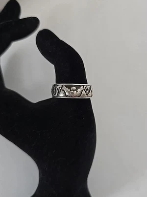 PSCL ирландский кельтский кладдах любовь узел обручальное кольцо Питер камень размер 12 - Изображение 1 из 4