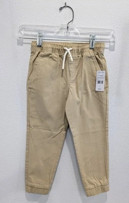 Pantalones Brooks Brothers Little Boys de sarga de algodón elástico caqui talla 5, nuevos con etiquetas Foto 1 de 4