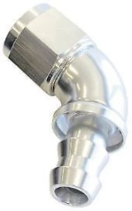 Aeroflow AF518-10S -10AN 60 Deg Full Flow Push Losilver Full Flow Push Lock - Foto 1 di 4