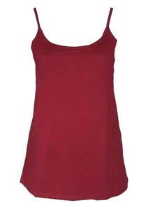 SHEEGO Damen Top Longtop Trägershirt bordeaux Größe 42 44 NEU T32 - Bild 1 von 1