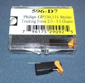 PHONOGRAPH TURNTABLE NEEDLE for Philips GP330 GP350 GP331 EV 596-D7 - Picture 1 of 3