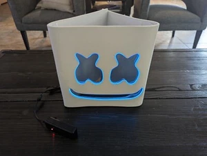 DJ Marshmello Premium Light Up LED Mask - Picture 1 of 3