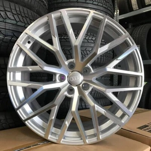 21'' Wheels fit Audi Q7 Q5 E-Tron Style Silver Machine Wheels Tires A7 A8 Atlas - Picture 1 of 1
