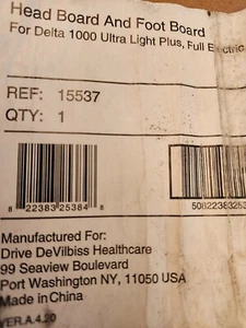 Drive DeVilbiss 15537 Head & Foot Board,Motor & Hand Control for Delta 15033 Bed - Picture 1 of 2