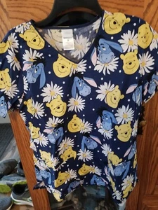 Blusa Médica Mediana Disney Winnie The Pooh Eeyore - Imagen 1 de 2