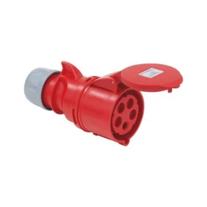Würth 32A CEE Kupplung 5-polig 400V 22 kW Starkstromstecker IP44 5pol Drehstrom - Picture 1 of 3