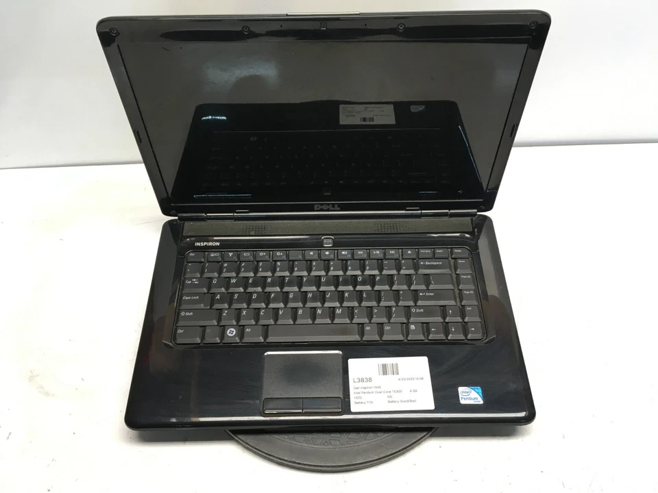 Dell Inspiron 1545 Intel Pentium Dual-Core T4300 2,1 GHz 4 GB SIN DISCO DURO Foto 1 de 4