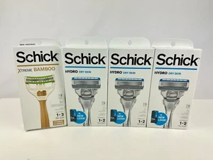 (3) Schick HYDRO Dry Skin 2 Razors Each + (1) Schick Xtreme Bamboo 3 Razors NEW - Picture 1 of 11