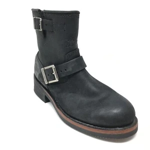 Women's NEW Harley Davidson Del Rio Motorcycle Boots Shoe Size 5.5 Black Leather - Picture 1 of 10