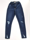 Spodnie dżinsowe niebieskie skinny dla dziewczynek marki RIVER ISLAND w rozmiarze 146 (10-11 lat)