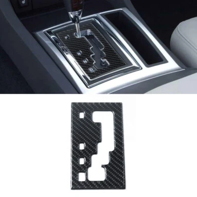 Painel de câmbio de marchas de fibra de carbono acabamento adesivo interno para Chrysler 300C 2005-2007 - Imagem 1 de 4
